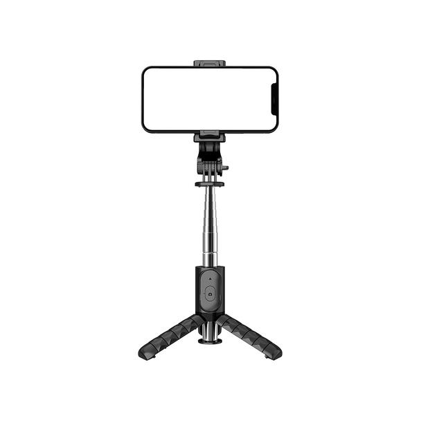 Uchwyt selfie z pilotem bezprzewodowym tripod Q11 / TR19 czarny