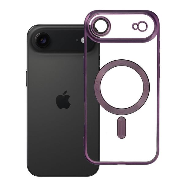 Futerał do iPhone 17 AIR Electro Mag Cover zgodny z MagSafe fioletowy
