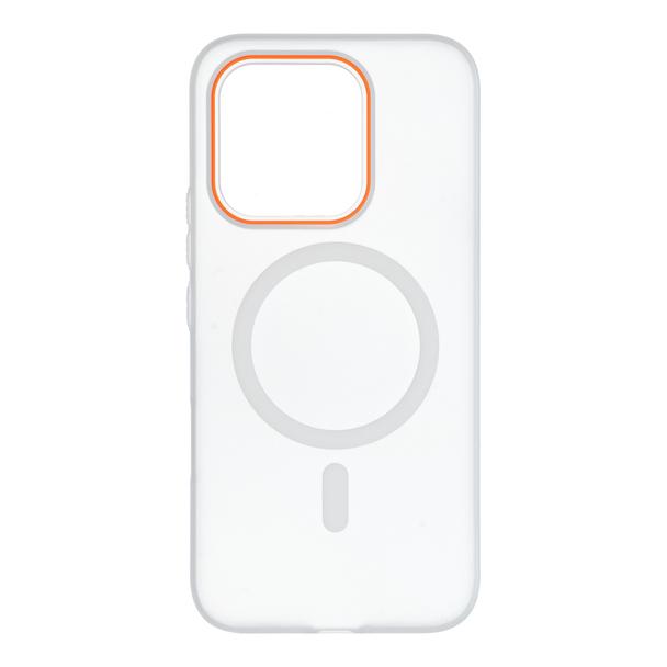 Etui na Honor 600 LITE Go Orange zgodne z MagSafe transparentne