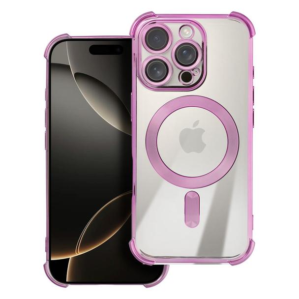 Futerał do iPhone 17 PRO Antishock Electro zgodny z MagSafe purpurowy
