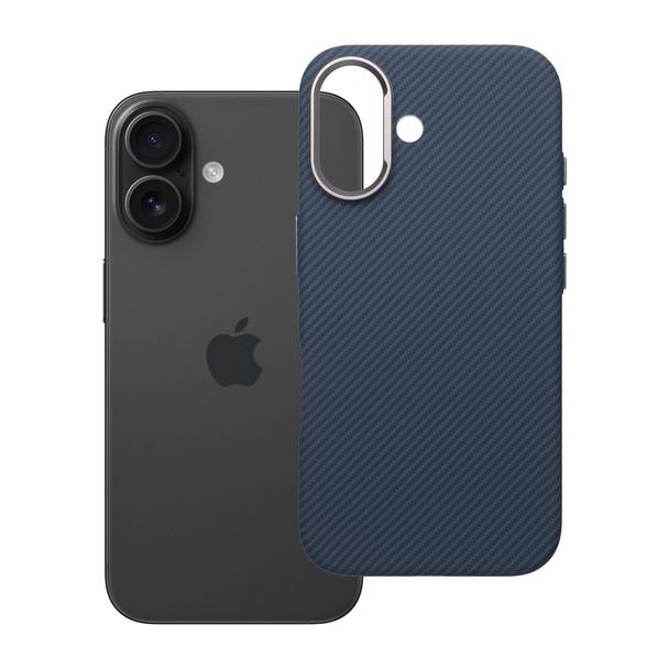 Etui na iPhone 16 K-Look zgodne z MagSafe niebieskie