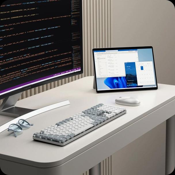Klawiatura bezprzewodowa QWERTY mechaniczna Satechi SM3 Slim Mechanical biała