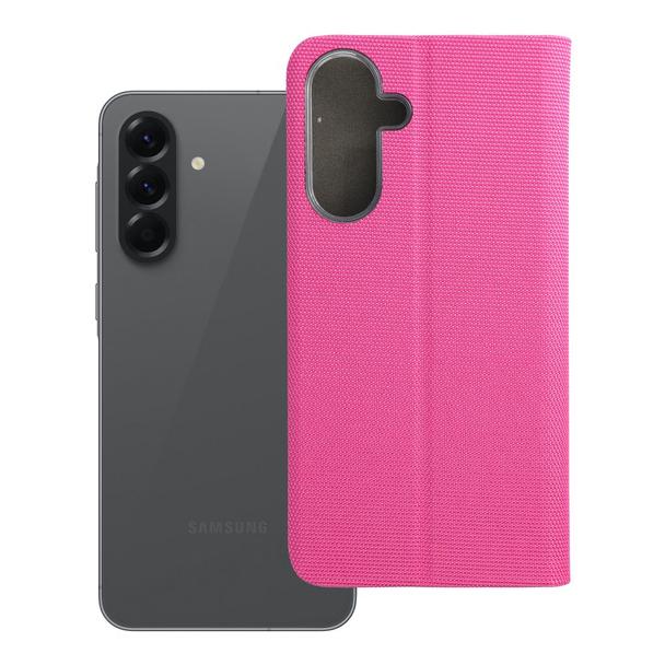 Etui z klapką na Samsung A56 5G Sensitive Book różowe