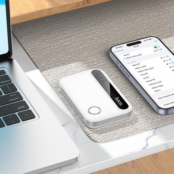 Router bezprzewodowy przenośny Hoco WiFi HI41 biały