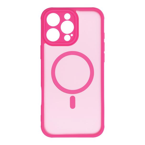 Futerał do iPhone 16 PRO MAX Full Matte Mag Cover zgodny z MagSafe różowy