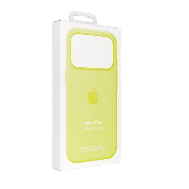 iPhone 17 Pro Silicone Case with MagSafe – Neon Yellow 0INT