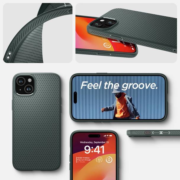 SPIGEN futerał LIQUID AIR do IPHONE 15 abyss green
