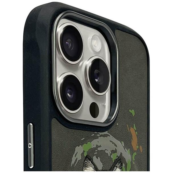 NIMMY futerał WILK kompatybilny z MagSafe do IPHONE 16 Pro Max ciemno szary