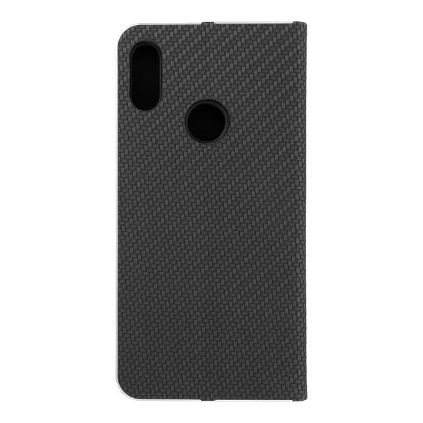 Etui z klapką na Huawei Y6 2019 Luna Book Carbon czarne