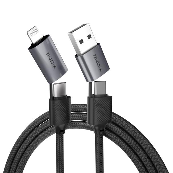 Kabel USB X-ONE QuantumFlex - typ C do C max 60W 1,2m czarny