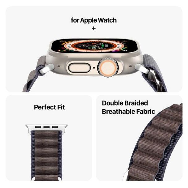 DUX DUCIS pasek GS nylonowy do Apple Watch 42 / 44 / 45 / 49 mm indigo