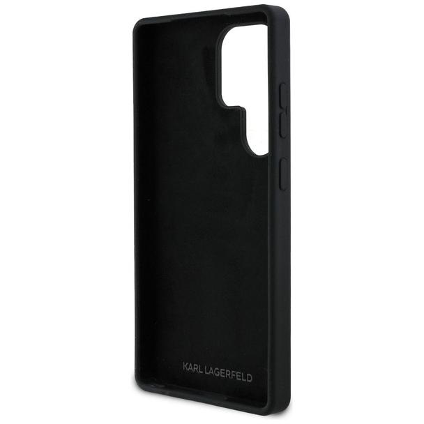 KARL LAGERFELD futerał do SAMSUNG S25 Ultra KLHCS25LSCMSMVK (Silicone Sign Metal Logo) czarny