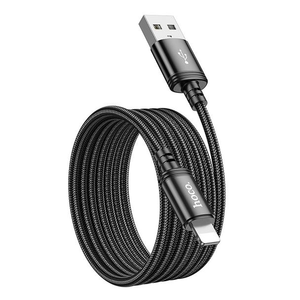 Kabel USB A do Lightning Hoco 2,4A 2 m X89 czarny
