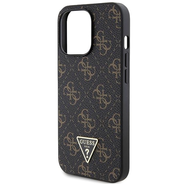 GUESS futerał do IPHONE 14 Pro GUHCP14LPG4GPK (4G Triangle Metal Logo) czarny