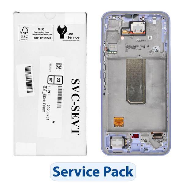 ServicePack Wyświetlacz LCD SAMSUNG A34 5G A346B Purple GH82-31200D