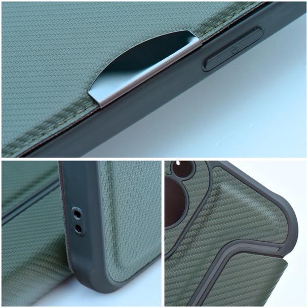 Etui z klapką na Samsung S24 FE Razor Book ciemnozielone