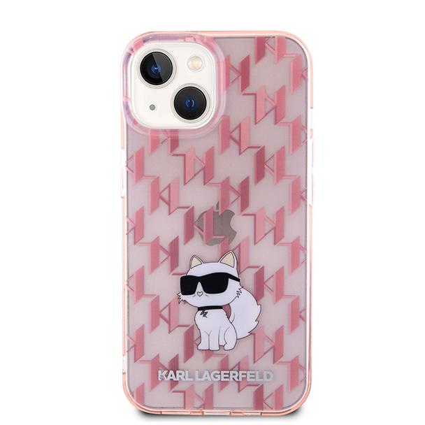 KARL LAGERFELD futerał do IPHONE 15 KLHCP15SHNCMKLP (Monogram) różowy