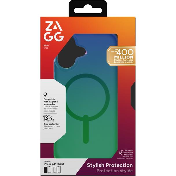 ZAGG futerał MILAN SNAP kompatybilny z MagSafe do IPHONE 17 raven feather