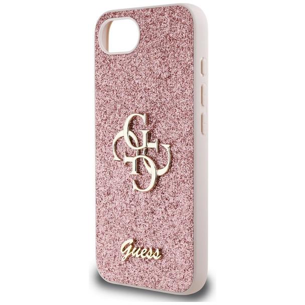 GUESS futerał do IPHONE 16e (SE 4 2025) GUHCPSE4HG4SGP (Fixed Glitter Big 4G) różowy