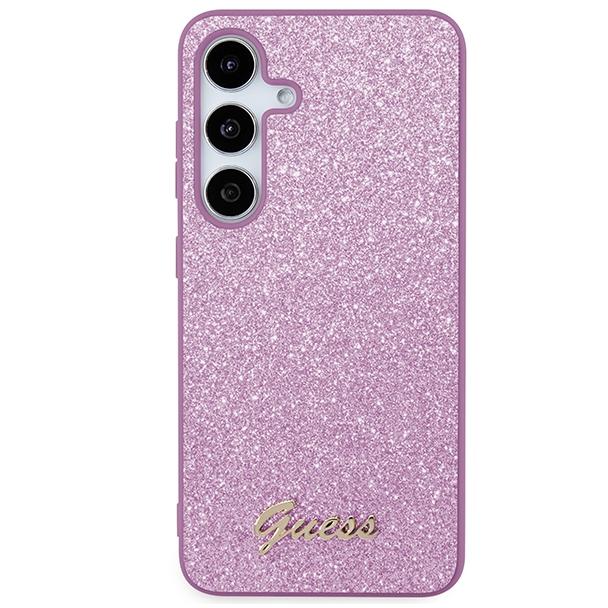 GUESS futerał do SAMSUNG S24 GUHCS24SHGGSHU (Glitter Script) fioletowy