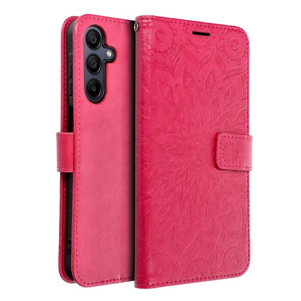 Etui z klapką na Samsung A15 4G / A15 5G Mezzo Book mandala magenta