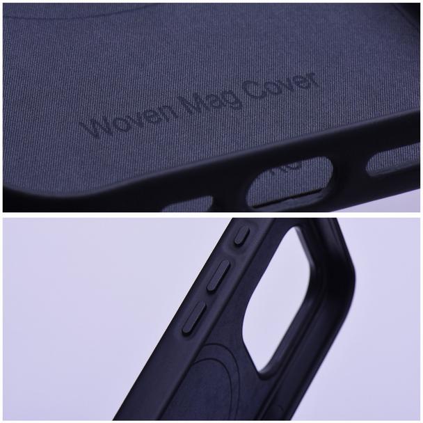 Futerał WOVEN MAG COVER kompatybilny z MagSafe do IPHONE 15 czarny