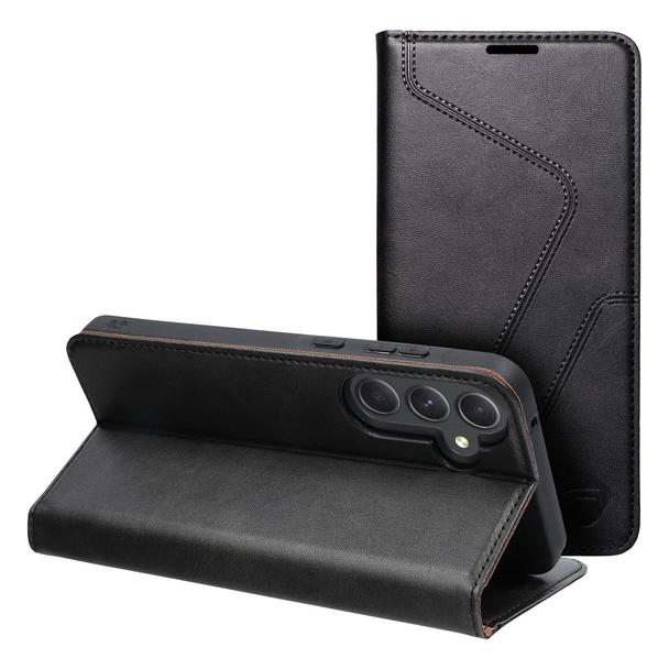 Pokrowiec na Samsung A55 Forcell F-Protect RFID Blocker Book czarny