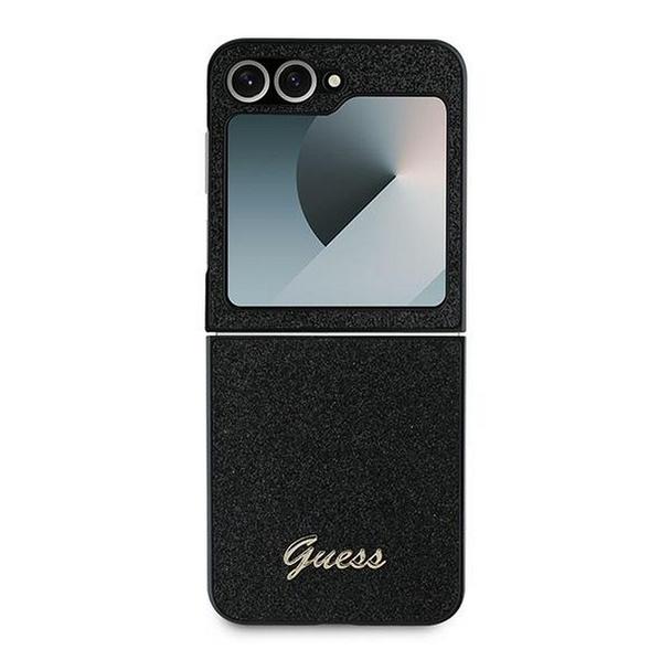 GUESS futerał do SAMSUNG Z Flip 6 GUHCZF6HGGSHK (HC PU 4G Glitter Script) czarny