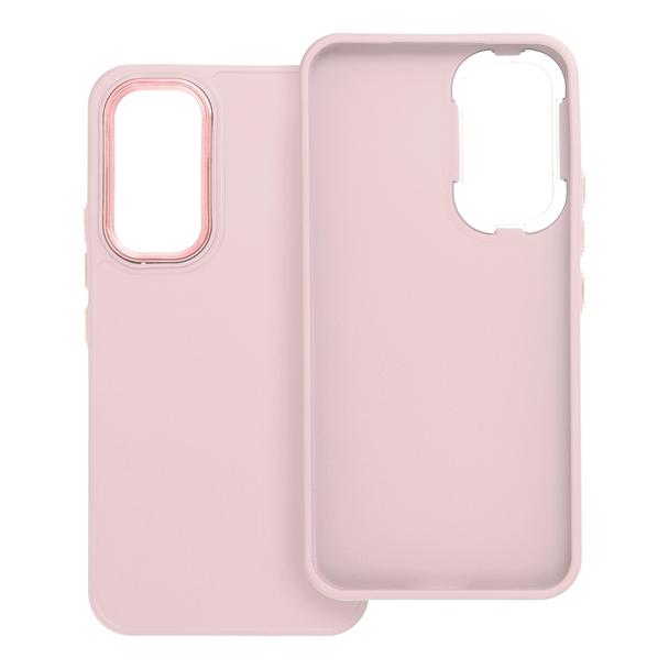 Futerał do Samsung A54 5G Frame pudrowy róż