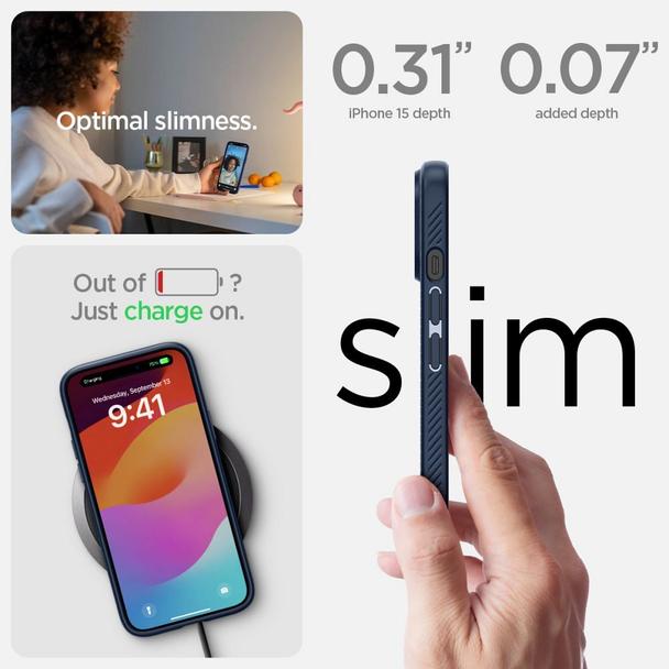 SPIGEN futerał LIQUID AIR do IPHONE 15 navy blue