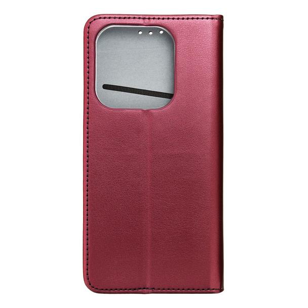 Etui z klapką na Xiaomi Redmi NOTE 14 5G Smart Magneto burgundowe