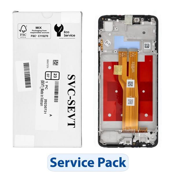 ServicePack Wyświetlacz LCD do SAMSUNG A07 4G A075 Gray GH81-28044A