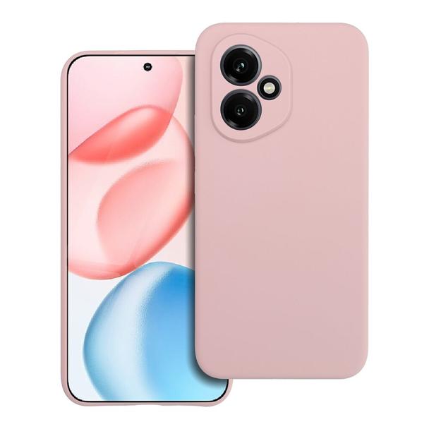 Futerał do Honor 400 5G Silicone 2mm pudrowy róż