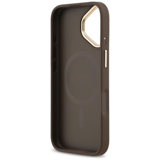 GUESS futerał do IPHONE 17 kompatybilny z MagSafe GUHMP17SP4MSEGCW (PU 4G W/ Classic) brązowy
