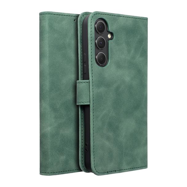 Etui z klapką na Samsung A54 5G Tender Book zielone