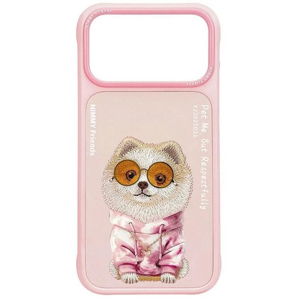 NIMMY futerał GLASSES COOL DOG do IPHONE 18 Pro/17 Pro różowy