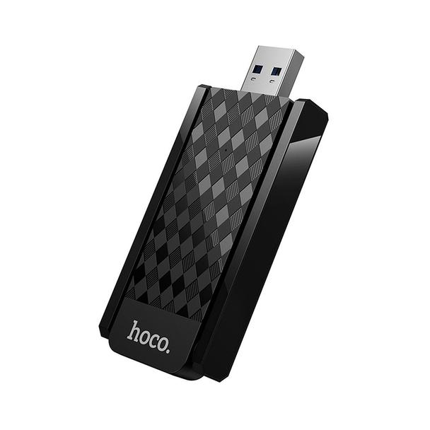 Karta sieciowa WiFi 6 USB A (2 anteny) Hoco HI34 black