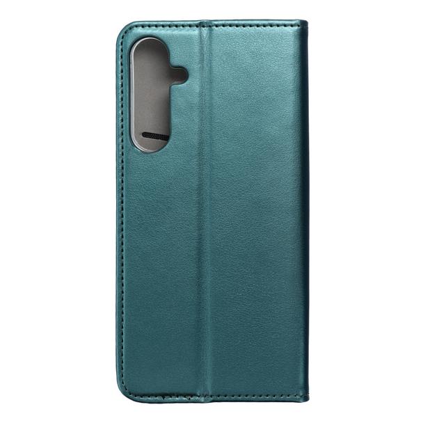 Etui z klapką na Samsung A55 Smart Magneto ciemnozielone