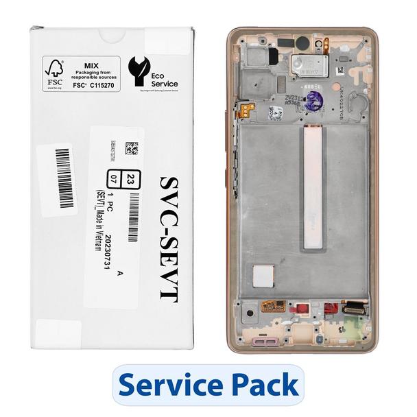 ServicePack Wyświetlacz LCD SAMSUNG  A53 5G A536B GH82-28024D Gold