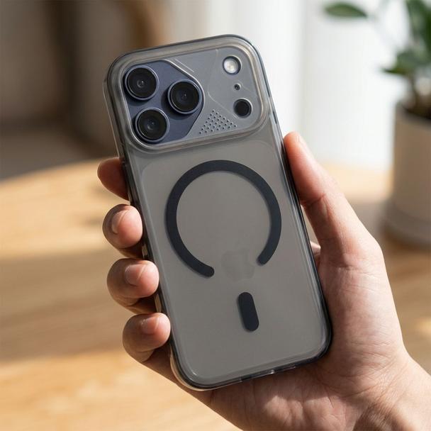 Etui na iPhone 15 PRO Aurora zgodne z MagSafe czarne