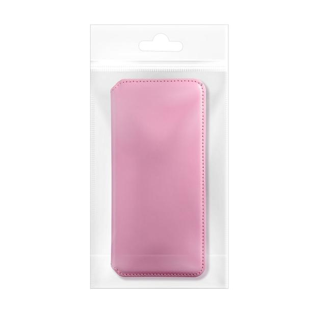 Etui z klapką na Samsung A25 5G Dual Pocket Book jasnoróżowe