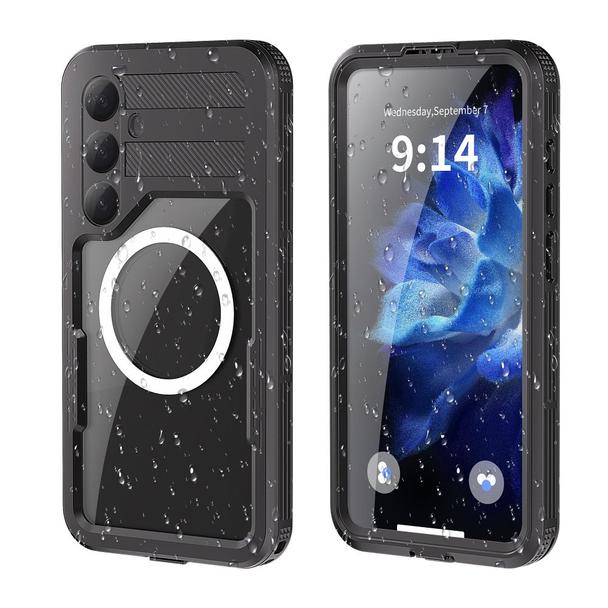 Futerał do Samsung S25 PLUS Shellbox MARS wodoodporny z metalowym ringiem czarny
