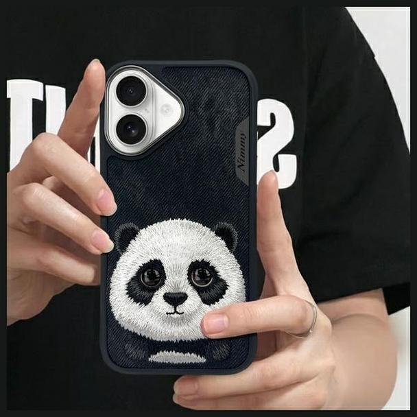 NIMMY futerał BIG EYED PET 2.0 Panda do IPHONE 16 czarny