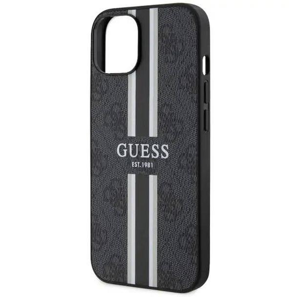 GUESS futerał do IPHONE 14 kompatybilny z MagSafe GUHMP14SP4RPSK (4G Printed Stripes) czarny