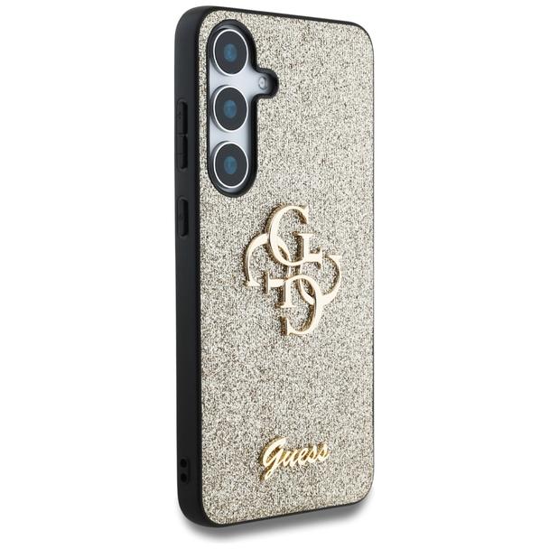 GUESS futerał do SAMSUNG S25 GUHCS25SHG4SGD (Fixed Glitter Big 4G) złoty