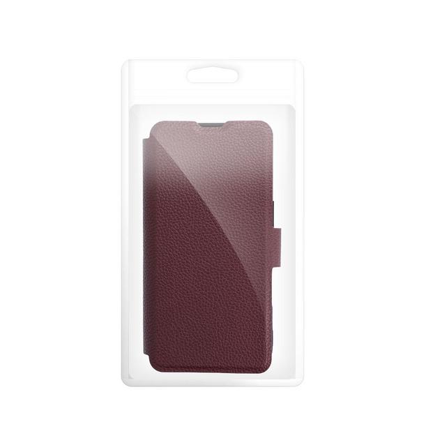 Etui z klapką na iPhone 17 PRO / 18 PRO Max Protect RFID dark cherry