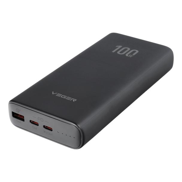 Powerbank Veger T100 (W2032C-100) PD QC3.0 5A 100W 20000 mAh czarny 0INT
