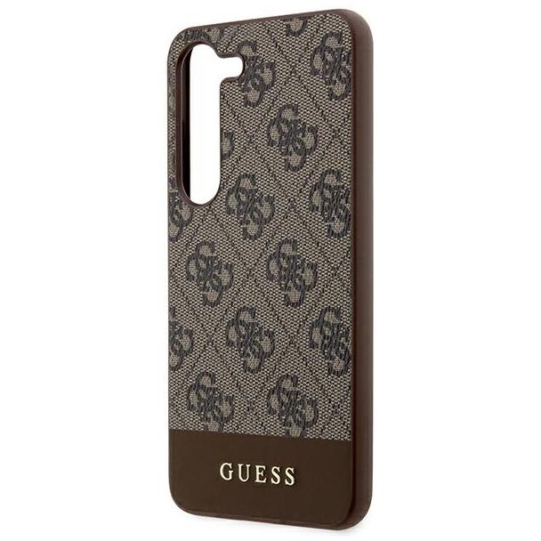GUESS futerał do SAMSUNG S24 Plus GUHCS24MG4GLBR (4G Bottom Stripe) brązowy