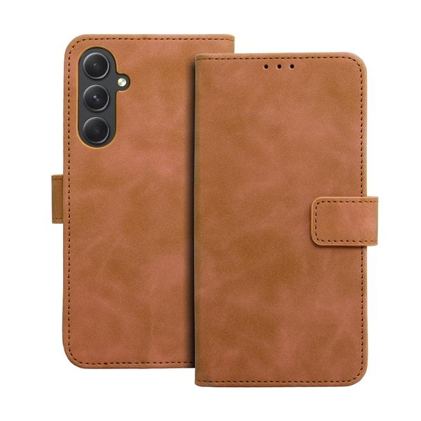 Etui z klapką na Samsung A54 5G Tender Book brązowe