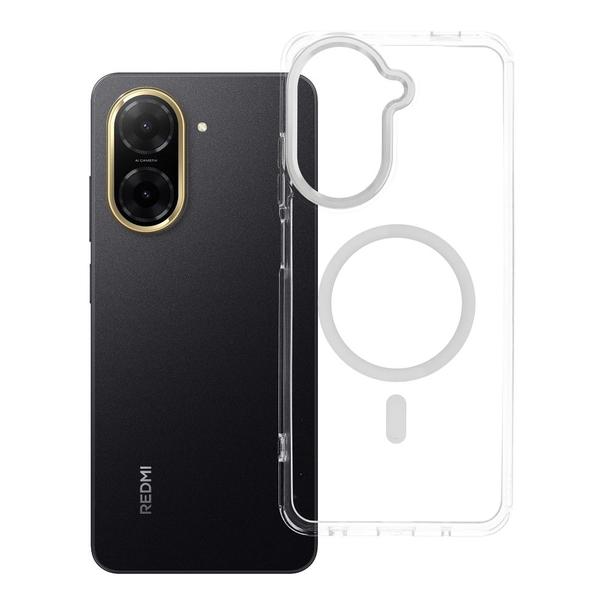 Futerał do Xiaomi Redmi A5 Frame Clear Hybrid Mag Cover zgodny z MagSafe transparentny